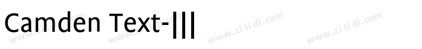 Camden Text字体转换